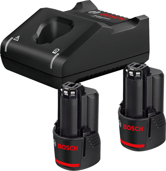Стартовый комплект: Быстрозарядное устройство GAL 12V-40 + 2 х АКБ GBA 12V 2.0Ah Bosch Professional, артикул: 1600A019R8, код товара: TLB-00803 фото