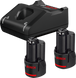 Стартовый комплект: Быстрозарядное устройство GAL 12V-40 + 2 х АКБ GBA 12V 2.0Ah (1600A019R8) Bosch Professional TLB-00803 фото 3