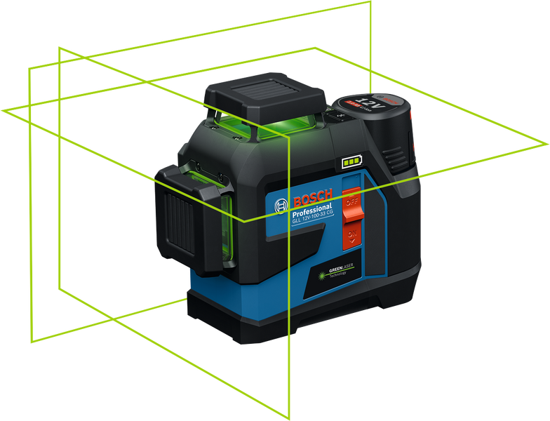 Линейный лазер GLL 12V-100-33 CG Bosch Professional, артикул: 0601065400, код товара: TLB-01120 фото