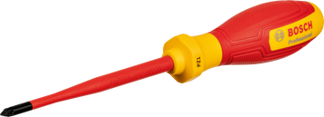 Викрутка ізольована хрестова VDE PZ1 x 100 Bosch Professional, артикул: 1600A02ND1, код товару: TLB-06029 фото