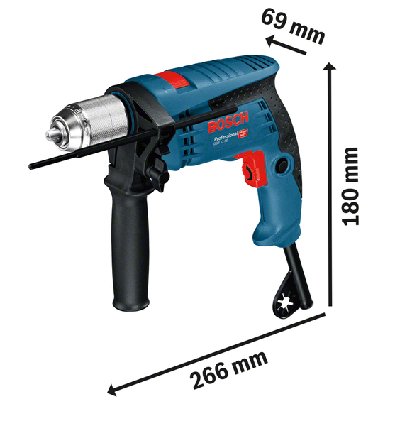 Дриль ударний GSB 13 RE Bosch Professional, артикул: 0601217100, код товару: TLB-02409 фото