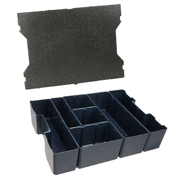 Комплект вкладишів IB-SET 7ST H95 для L-BOXX 136 G4, 7 предметів, H95, з вставкою в кришку Sortimo, артикул: 1000011036+EPP G4, код товару: TLB-00256 фото