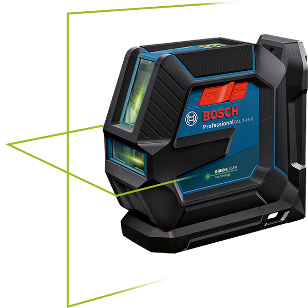 Лінійний лазер GLL 2-15 G + тримач LB 10 + стельове кріплення DK 10 Bosch Professional, артикул: 0601063W02, код товару: TLB-01109 фото