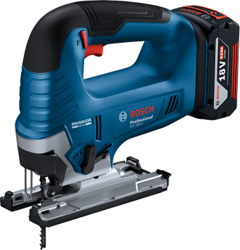Акумуляторний лобзик GST 185-LI + 1 x АКБ GBA 18V 4.0Ah + ЗП GAL 18V-20 Bosch Professional, артикул: 06015B3023, код товару: TLB-04705 фото