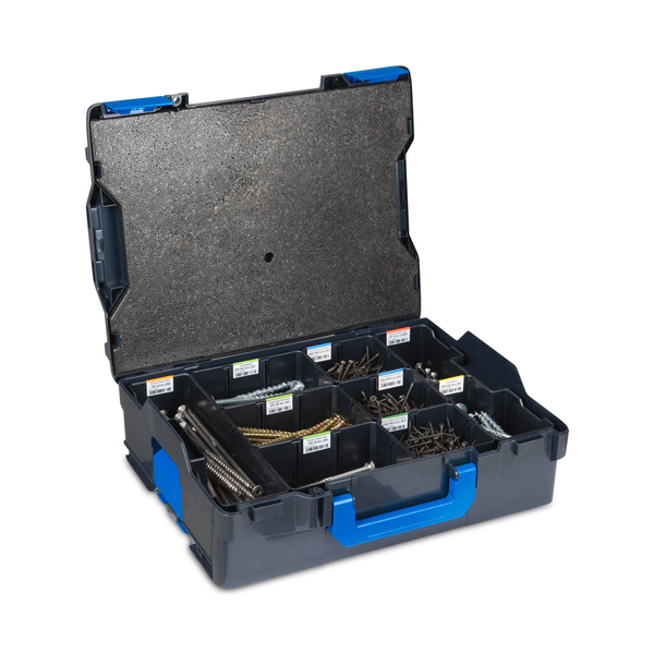 Комплект вкладышей IB-SET 8ST H95 для L-BOXX 136 G4, 8 предметов, H95, с вставкой в крышку Sortimo, артикул: 1000011035+EPP G4, код товара: TLB-00257 фото