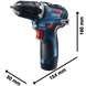 Аккумуляторная дрель-шуруповерт GSR 12V-35 (06019H8002) Bosch Professional TLB-04215 фото 3