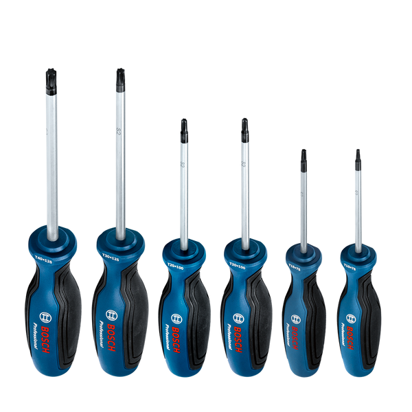 Профессиональный набор отверток TX, 6 предметов Bosch Professional, артикул: 1600A01V09, код товара: TLB-06013 фото