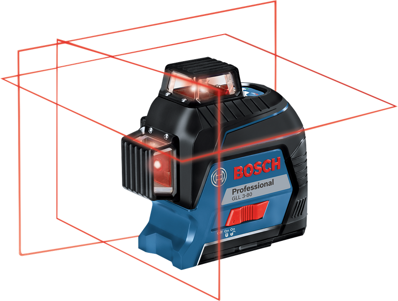 Лінійний лазер GLL 3-80 (AA) + кейс Bosch Professional, артикул: 0601063S00, код товару: TLB-01114 фото
