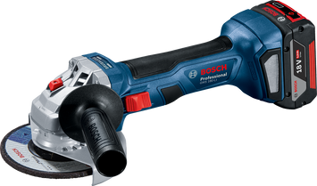 Акумуляторна кутова шліфувальна машина GWS 180-LI + 1 x АКБ GBA 18V 4.0Ah Bosch Professional, артикул: 06019H9025, код товару: TLB-04002 фото