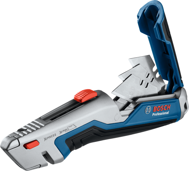 Будівельний ніж, універсальний, висувний, для килимів Bosch Professional, артикул: 1600A01V3H, код товару: TLB-07004 фото
