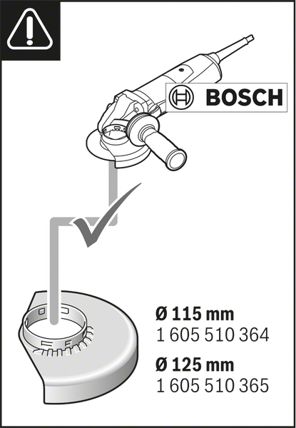 Насадка для пылеудаления GDE 115/125 FC-T Bosch Professional, артикул: 1600A003DK, код товара: TLB-08104 фото
