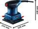 Вібраційна шліфувальна машина GSS 140 A (06012A8021) Bosch Professional TLB-02231 фото 3