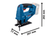 Акумуляторний лобзик GST 183-LI (06015B7022) Bosch Professional TLB-04702 фото 8