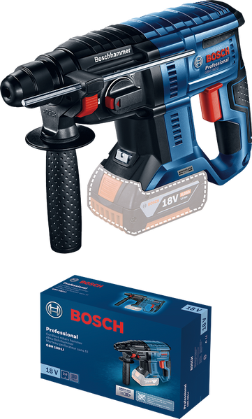 Аккумуляторный перфоратор с SDS plus GBH 180-LI, SOLO Bosch Professional, артикул: 0611911120, код товара: TLB-04103 фото