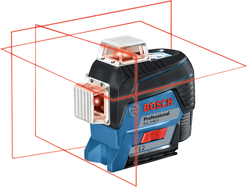 Лінійний лазер GLL 3-80 C (AA) Bosch Professional, артикул: 0601063R00, код товару: TLB-01103 фото