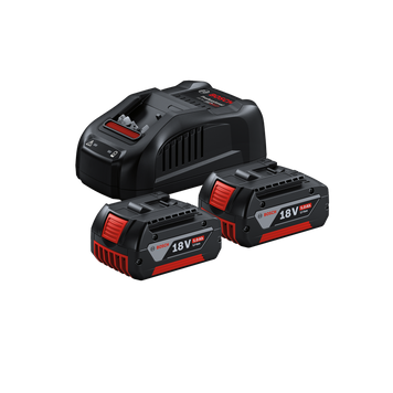Стартовий комплект: Швидкозарядний пристрій GAL 1880 СV + 2 х АКБ GBA 18V 5.0Ah Bosch Professional, артикул: 1600A00B8J, код товару: TLB-00800 фото
