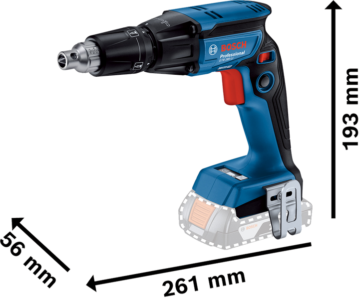 Акумуляторний дриль-шуруповерт з обмежувачем глибини GTB 185-LI, SOLO Bosch Professional, артикул: 06019K7021, код товару: TLB-04230 фото