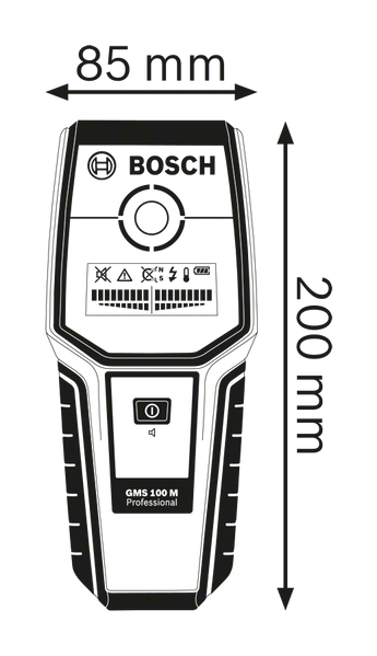 Детектор GMS 100 M Bosch Professional, артикул: 0601081100, код товару: TLB-01201 фото