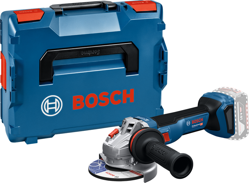 Аккумуляторная угловая шлифовальная машина GWS 18V-11 S, SOLO + кейс L-BOXX 136 Bosch Professional, артикул: 06019N4001, код товара: TLB-04029 фото