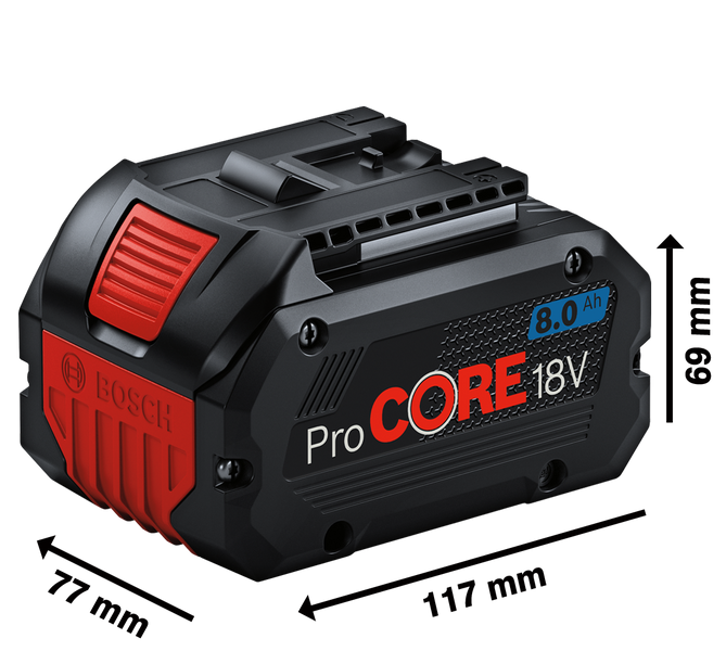 Акумуляторна батарея ProCORE18V 8.0Ah Bosch Professional, артикул: 1600A016GK, код товару: TLB-00608 фото