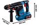 Акумуляторний перфоратор з SDS plus GBH 187-LI ONE Chuck (0611923121) Bosch Professional TLB-04113 фото 3