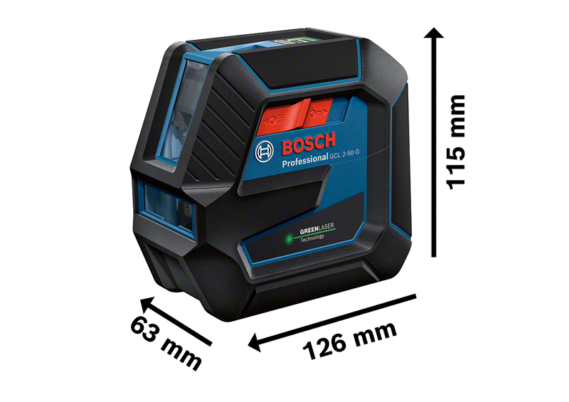 Комбинированный лазер GCL 2-50 G + держатель RM 10 Bosch Professional, артикул: 0601066M00, код товара: TLB-00909 фото