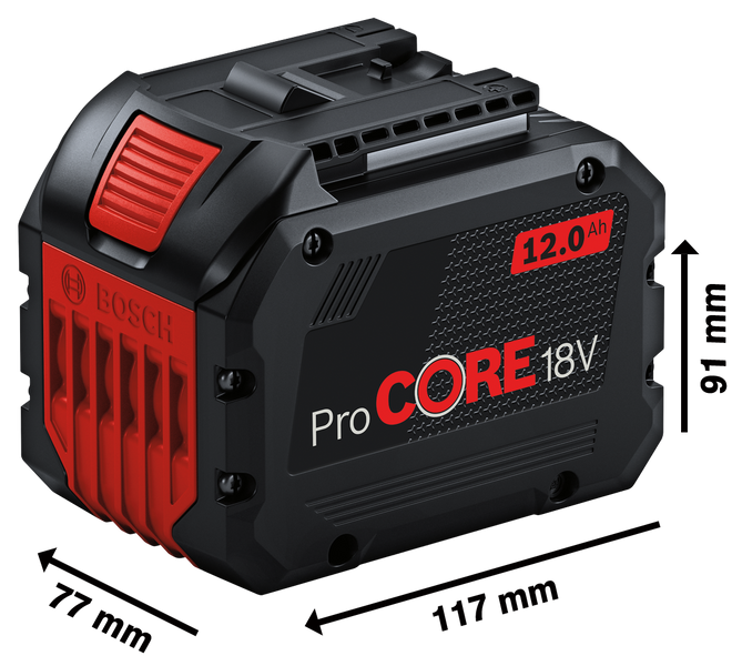 Аккумуляторная батарея ProCORE18V 12.0Ah Bosch Professional, артикул: 1600A016GU, код товара: TLB-00609 фото