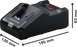 Швидкозарядний пристрій GAL 18V-160 (1600A02T5G) Bosch Professional TLB-00703 фото 2