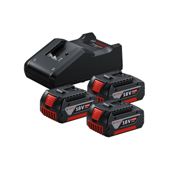 Стартовый комплект: Быстрозарядное устройство GAL 18V-40 + 3 х АКБ GBA 18V 5.0Ah + кейс L-BOXX Bosch Professional, артикул: 0615990L3T, код товара: TLB-00801 фото